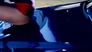 Meg Barrick banged on the top of the car in The Girls Guide to Depravity