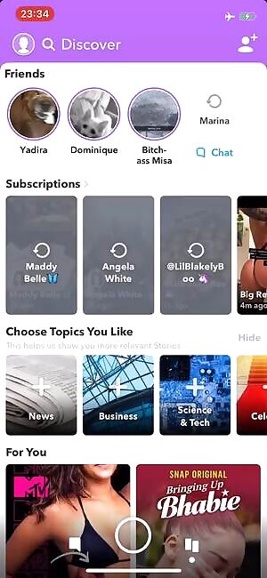 Her Snap is pretty damn sexy