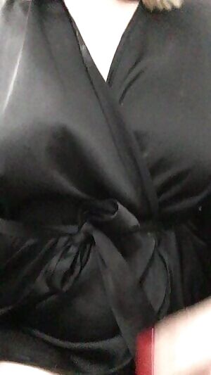 Getting my tits out my dressing gown