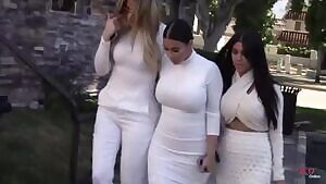 Kim and sisters bubble butts