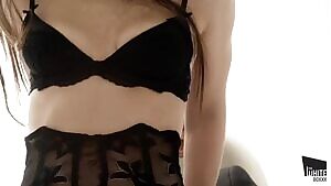 Cock swallowed by pussy