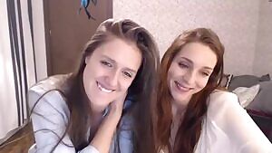 Gorgeous girls making out