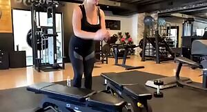 Natalie Lind keeping in shape.