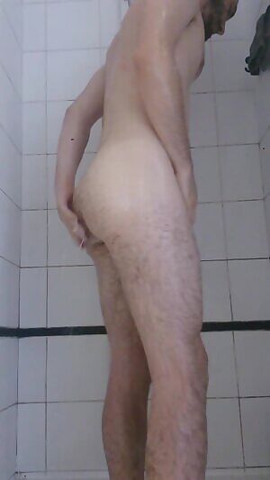 Slapping my cheeks in the shower!