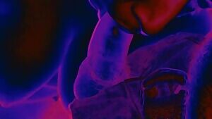 The exact moment the cum explodes in the my mouth