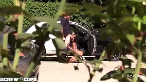 holdthemoan - Sucking a cops dick in public!