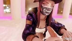 KDA Akali Handjob Loop
