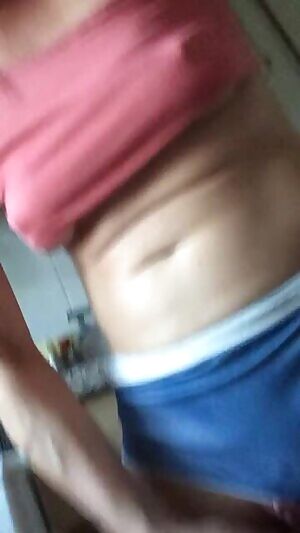 hot milf squirts while standing in her kitchen