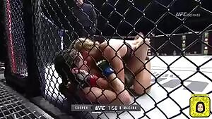 Cooper/Magana fight stopped because of a nipple