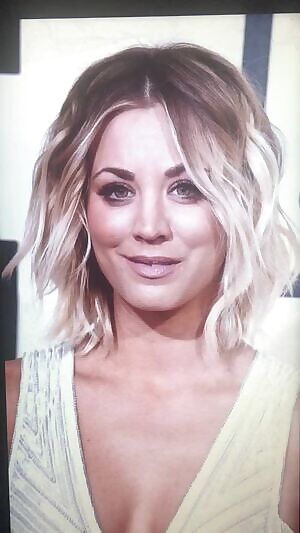 Kaley Cuoco makes me DRAIN MY BALLS DRY of every drop of cum for her pretty face!!!!