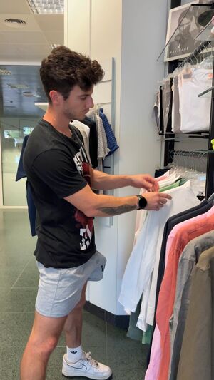 I know shopping can be boring for guys, so I make sure I keep him entertained
