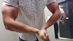 Strong arms tear clothes off