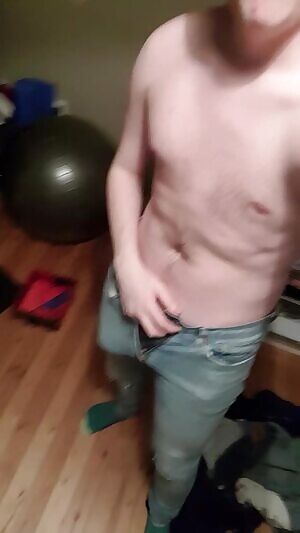 Me, my tight jeans and my cock