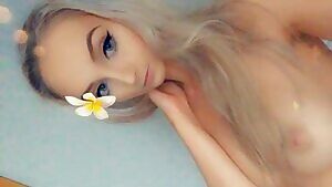 British blonde showing off