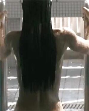 Emerging from the water