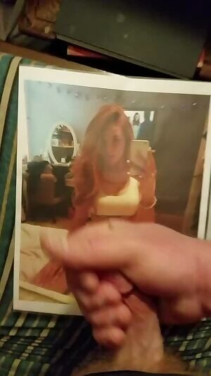 Thick load for leggy redhead