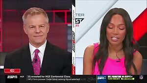 I jack off so fucking hard to Cari Champion! Her mouth is erotic, love the tongue thing she does!