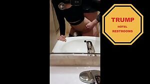 Real couple fuck in public restrooms in Las Vegas