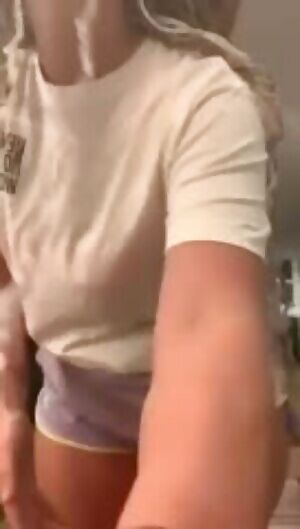 YesJulz in booty shorts