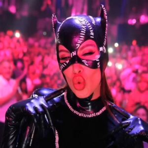 Masked Catgirl Catsuit Latex Lipstick