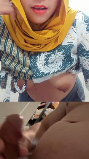 Phone Cheating Cum Dirty Talk Hijab