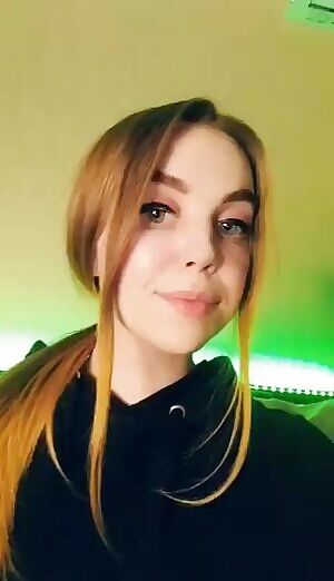 Sexy brunette college teen shows off underwear and underboob