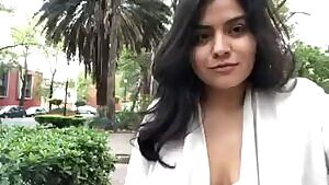 Indian girl shows off in park