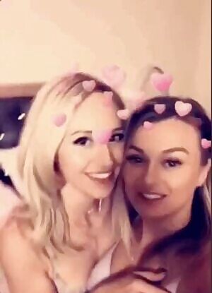 Natalia Starr and another girl making out on instagram
