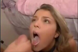 Paige Turner gets a thick load on her pretty face