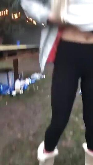 Petite White Blonde Girl Flashes Her Perfect Boobs With Perky Tiny Boobs For A Split Second