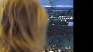 Soccer Flasher from behind