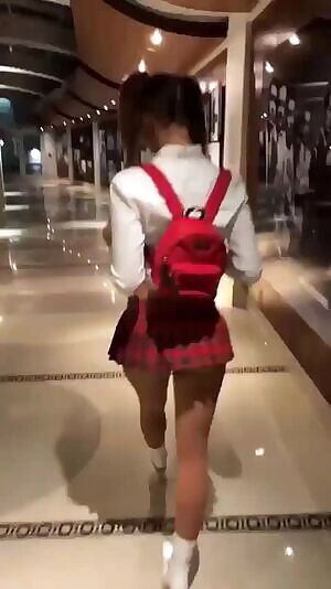 Schoolgirl stroll