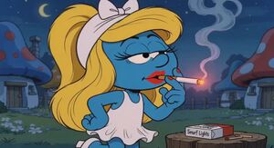 Smoking fetish Cartoon Lips Sexy