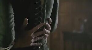 A love scene featuring Jodie Comer in the series, White Princess.