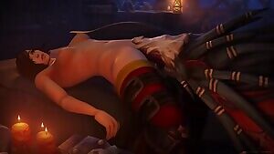 Vanessa VanCleef tongue-fucked by a felstalker