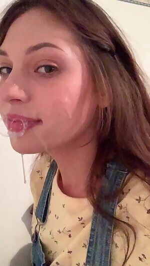 He fucked my face & left me with a big messy facial ;)