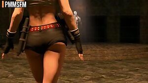 Monsters on Tifa, Ivy and DOA girls in 50 minutes movie