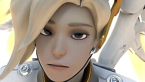 Mercy receiving a facial