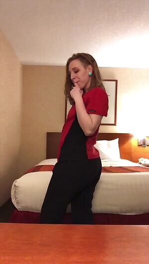 Since you guys seem to really enjoy watching me strip out o my hotel maid uniform in the guest rooms😇😇😇