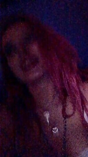 Dancing in a lacy bra