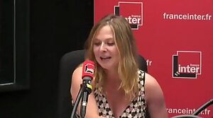 This french humorist who showed her boobs during a sketch must receive good load