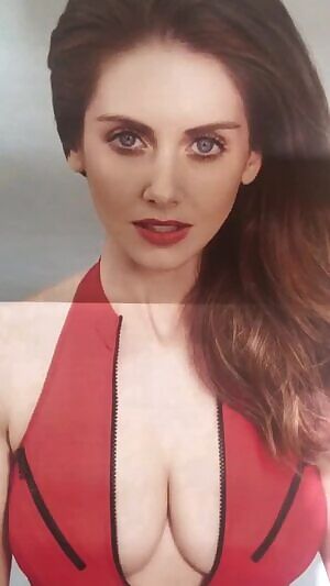 Alison Brie gets her big tits and pretty face SMOTHERED IN MY CUM!!!!