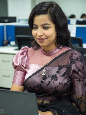 Silk and Satin Ai Generated Coworker