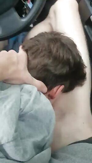 All the way down his throat