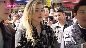 Chloe Grace Moretz opening wide