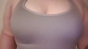 Sports bra titty drop OF