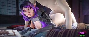 Skye getting fucked from behind