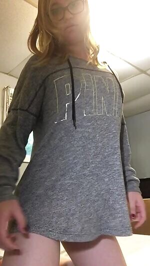 Slow reveal while wearing nothing but a hoodie and a smile ;)