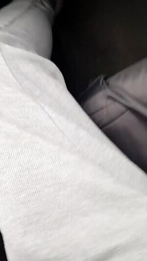 Mature fat woman running naked down the street and talking to people