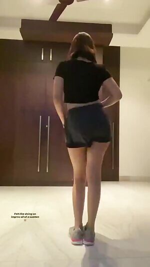 Friend showing sexy moves